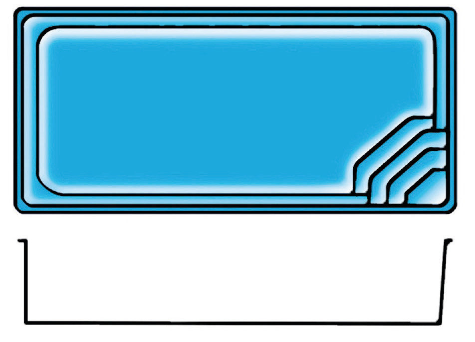 PPP Nova Confort Pool GFK 8x3,68m