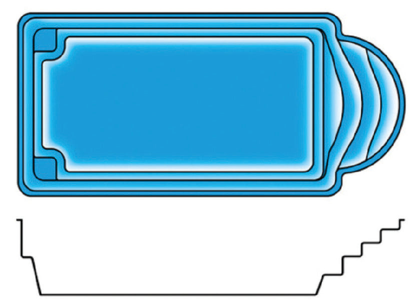 PPP Roma GFK Pool 7,6x3,5m